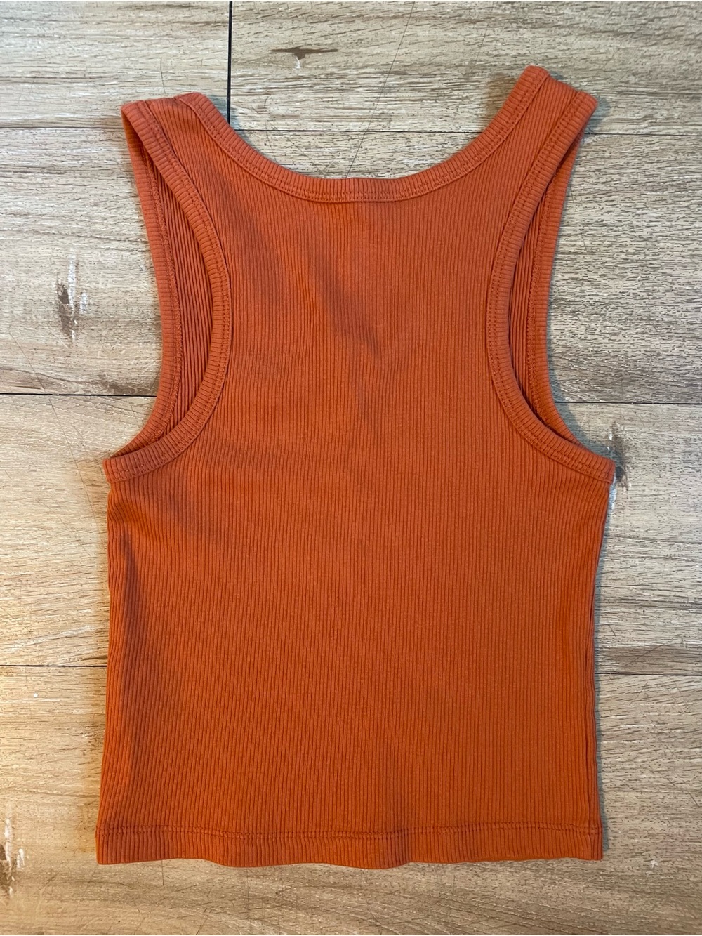 Love Tree Girls' Ribbed Rust Tank Top - Picture 3 of 3